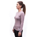 SENSOR MERINO DF dámské triko dl.rukáv mystic violet  velikost S