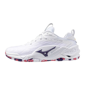 MIZUNO WAVE STEALTH NEO 2(W) / White/VioletIndigo/CamelliaRos /