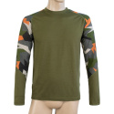 SENSOR MERINO IMPRESS pánské triko dl.rukáv safari/camo velikost
