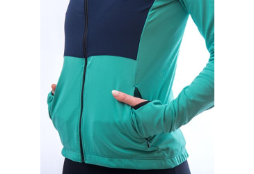 SENSOR COOLMAX THERMO dámská bunda sea green/deep blue velikost