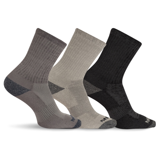 merrell ponožky MEA33507C3B2 CHARH WOOL EVERYDAY CREW (3 packs) charcoal heather