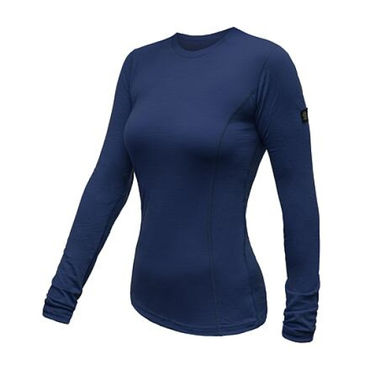 SENSOR MERINO ACTIVE dámské triko dl.rukáv deep blue Velikost: