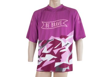 SENSOR CYKLO BRAVE pánský dres volný kr.ruk. fialová