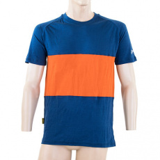 SENSOR MERINO AIR PT pánské triko kr.rukáv modrá/oranžová Velikost: