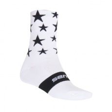 SENSOR PONOŽKY STARS bílá/černá SENSOR PONOŽKY STARS bílá/černá
