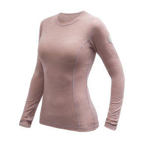 SENSOR MERINO AIR dámské triko dl.rukáv dusty pink velikost M