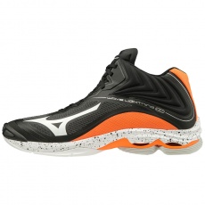 Mizuno Wave Lightning Z6 Mid / Blk/Wht/OrangeClownFish / Mizuno Wave Lightning Z6 Mid / Blk/Wht/OrangeClownFish /