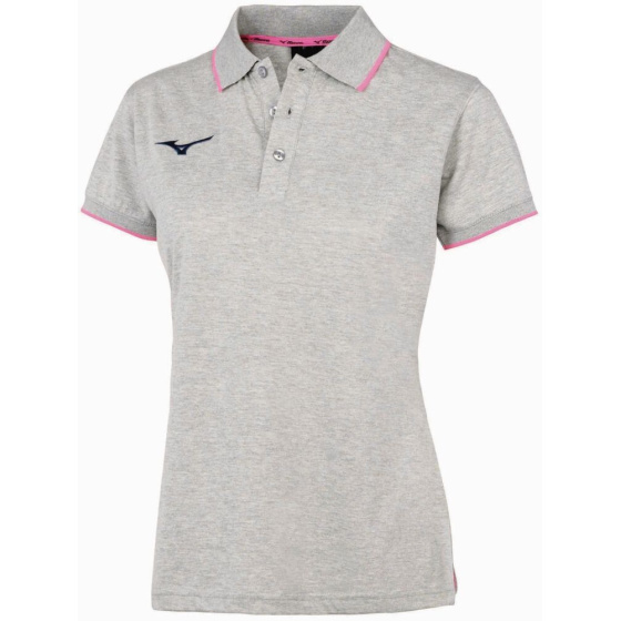 MIZUNO Wom Mizuno Polo/Heather Grey/PinkFuo