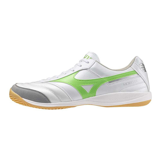 MIZUNO MORELIA SALA ELITE IN  / White/Neon Green/Galaxy Silver