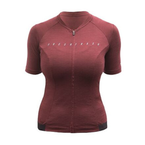 FT WOMEN'S LITE MERINO JERSEY MERLOT RED velikost L