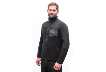 SENSOR TEDDY pánská bunda fleece celozip černá velikost XXL