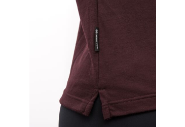 SENSOR MERINO BLEND TYPO dámské triko kr.rukáv port red velikost