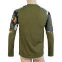 SENSOR MERINO IMPRESS pánské triko dl.rukáv safari/camo velikost