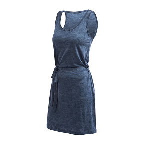 SENSOR MERINO LITE šaty bez rukávu mottled blue velikost