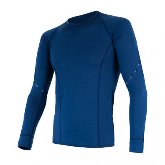 SENSOR MERINO AIR pánské triko dl.rukáv tm.modrá Velikost: