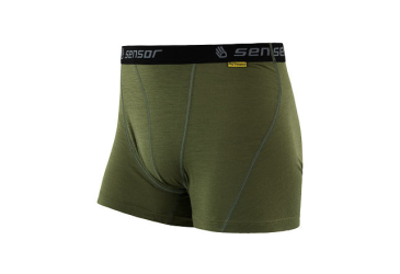 SENSOR MERINO ACTIVE pánské trenky safari green velikost