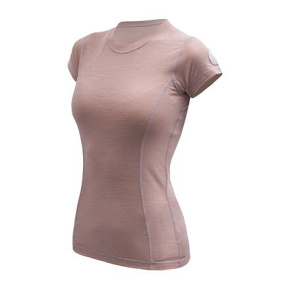 SENSOR MERINO AIR dámské triko kr.rukáv dusty pink velikost L
