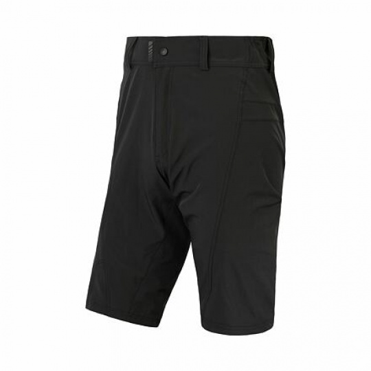 SENSOR HELIUM pánské kalhoty s cyklovložkou krátké volné true black Velikost: